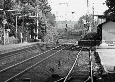 Bahnhof Buldern mit Bahnübergang